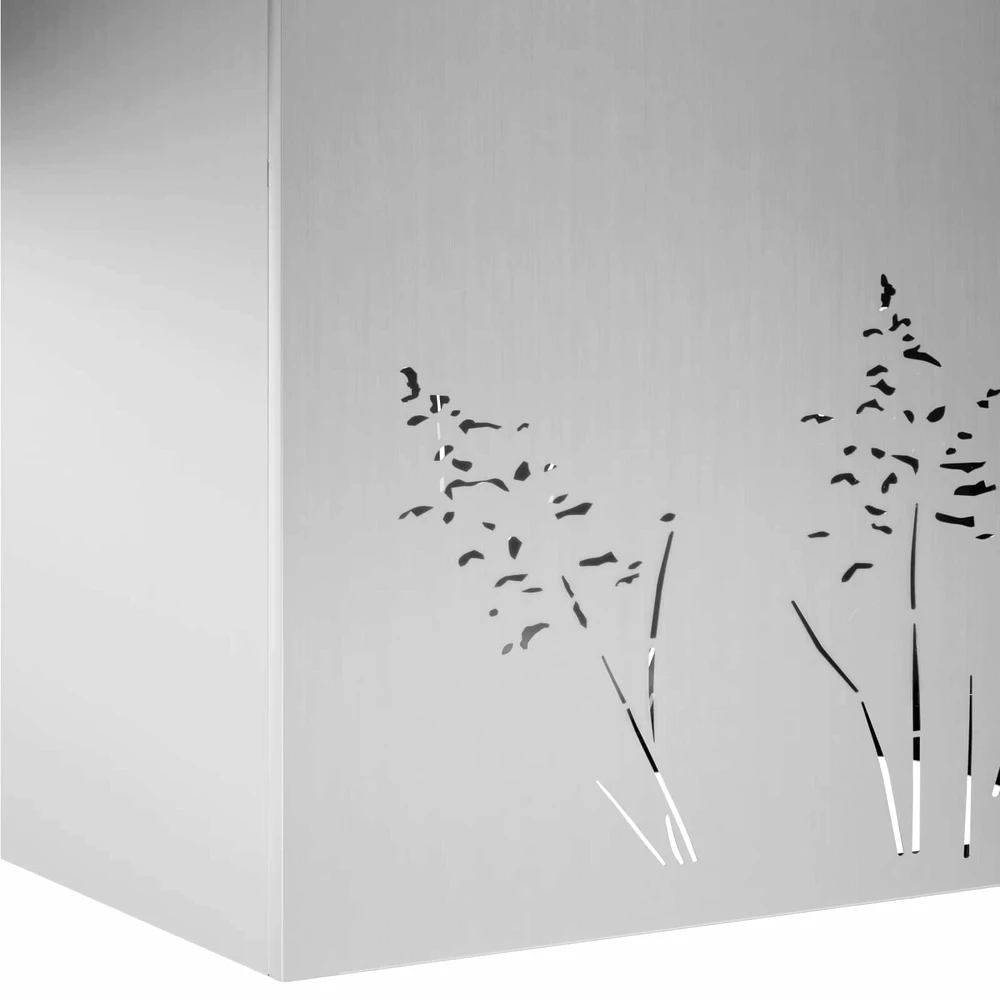 Sodo vazonas Sidabrinė 80 x 30 x 49 cm Galvanizuotas plienas
