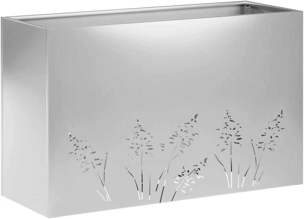 Sodo vazonas Sidabrinė 80 x 30 x 49 cm Galvanizuotas plienas