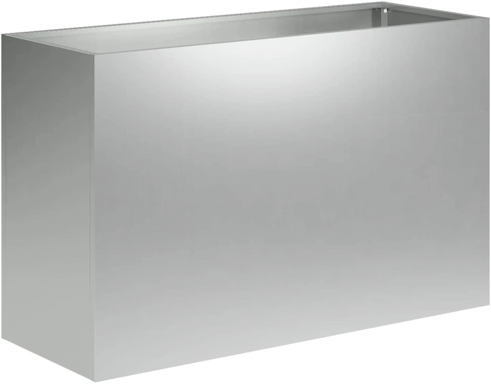 Sodo vazonas Sidabrinė 80 x 30 x 50 cm Galvanizuotas plienas