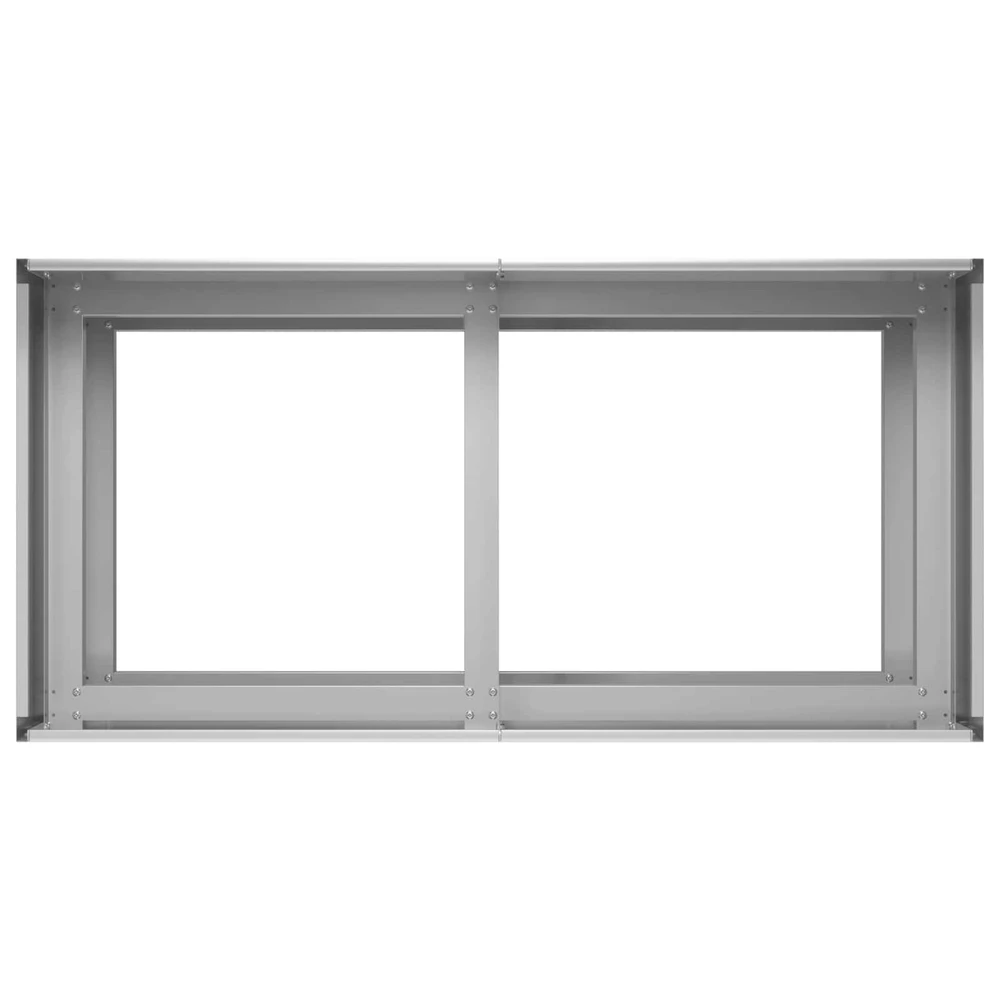 Sodo vazonas Sidabrinė 80 x 40 x 60 cm Galvanizuotas plienas