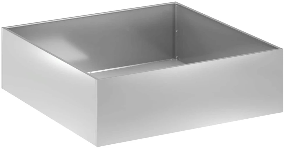 Sodo vazonas Sidabrinė 80 x 80 x 30 cm Galvanizuotas plienas