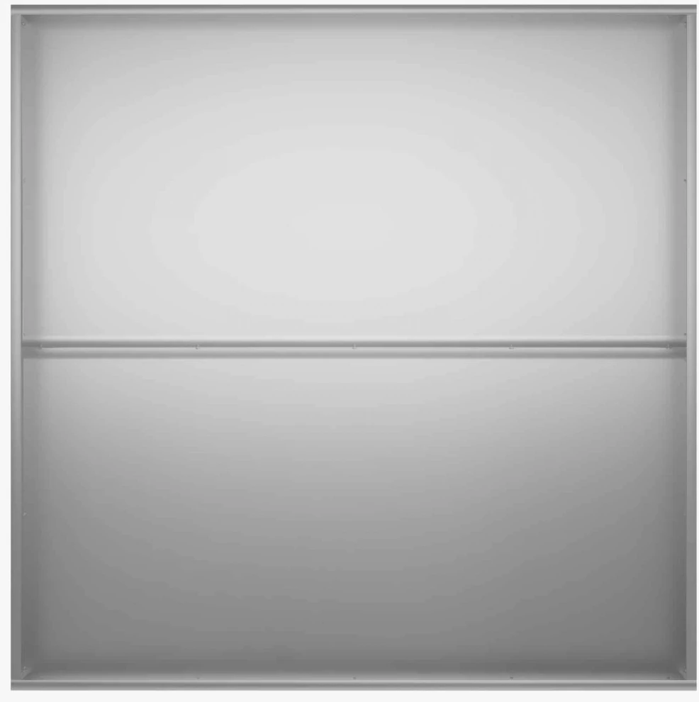 Sodo vazonas Sidabrinė 80 x 80 x 30 cm Galvanizuotas plienas