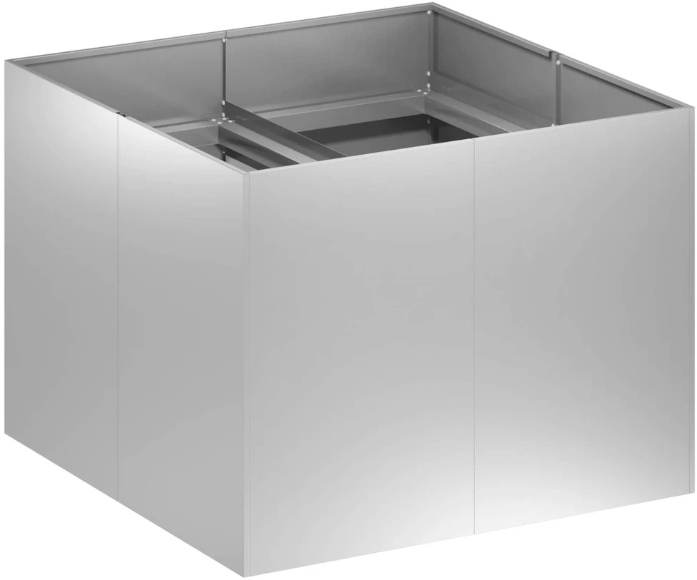 Sodo vazonas Sidabrinė 80 x 80 x 60 cm Galvanizuotas plienas
