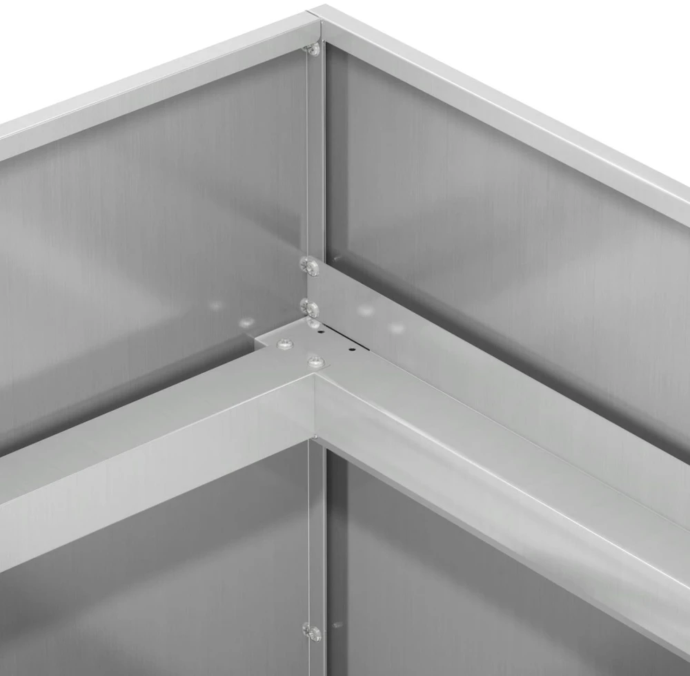 Sodo vazonas Sidabrinė 80 x 80 x 60 cm Galvanizuotas plienas