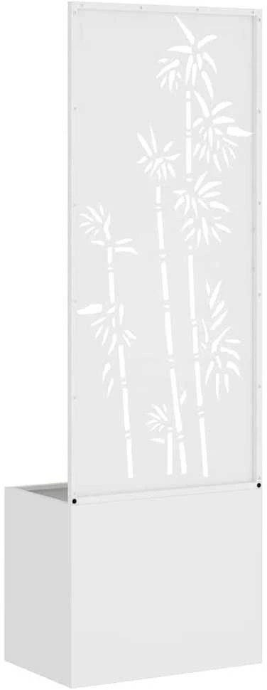 Sodo privatumo ekranas Gėlių Balta 50 x 32 x 150 cm