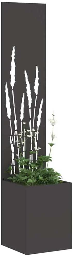 Sodo privatumo ekranas „Fretwork“ Juoda 32 x 32 x 150 cm