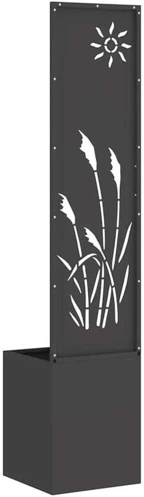Sodo privatumo ekranas „Fretwork“ Juoda 32 x 32 x 150 cm