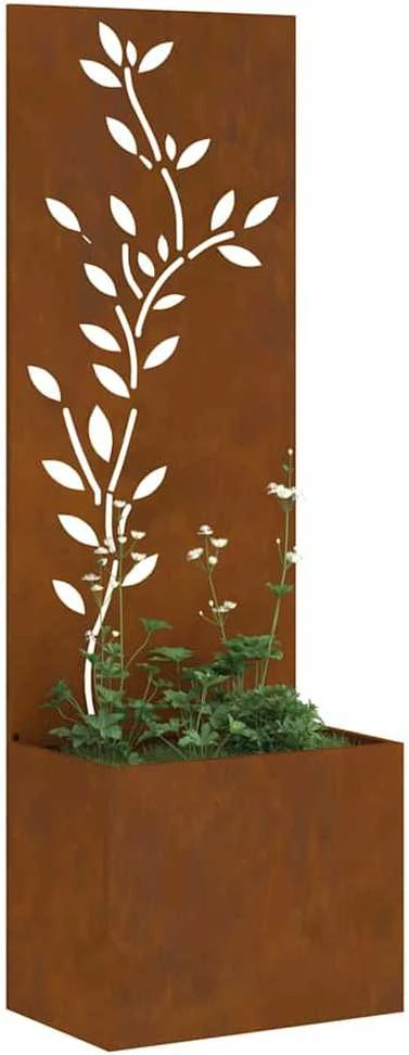 Sodo privatumo ekranas Gėlių Rūdijanti 50 x 32 x 150 cm