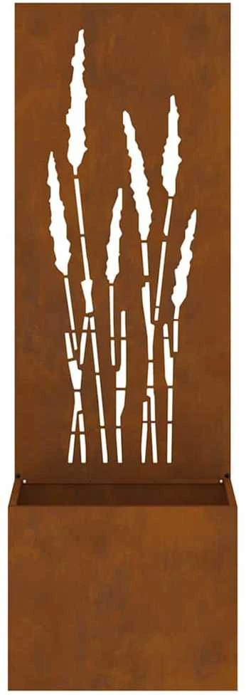 Sodo privatumo ekranas „Fretwork“ Rūdijanti 50 x 32 x 150 cm