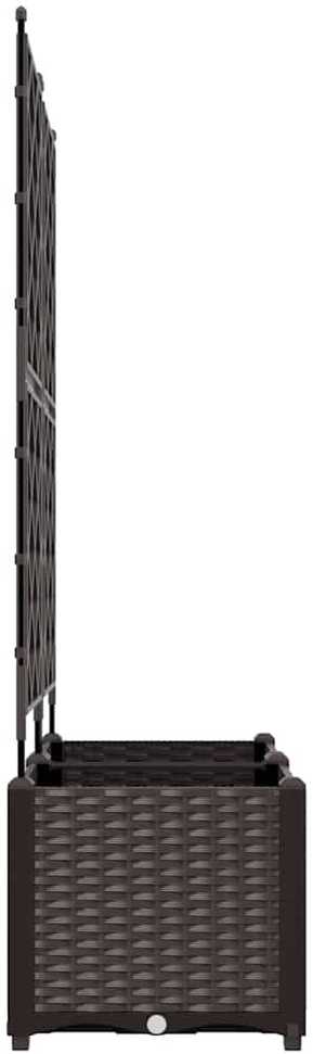 Sodo vazonas 2 vnt. Ruda 80 x 40 x 143 cm PP