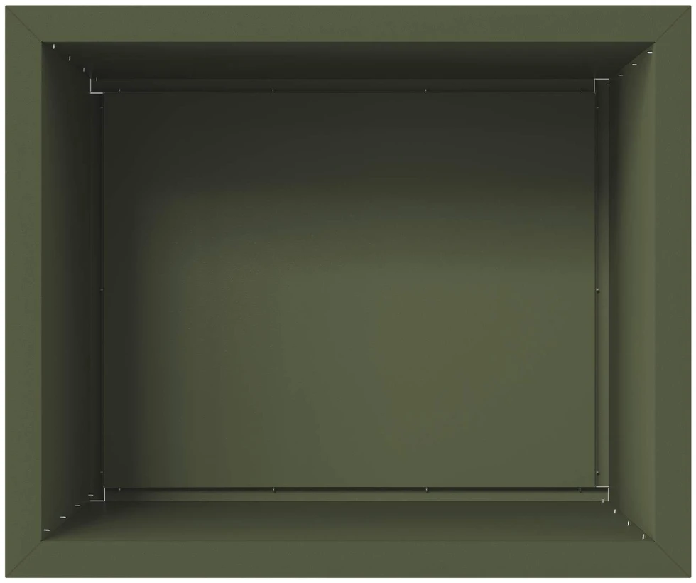 Sodo vazonas su LED 2 vnt. Alyvuogių žalia 50 x 60 x 48 cm