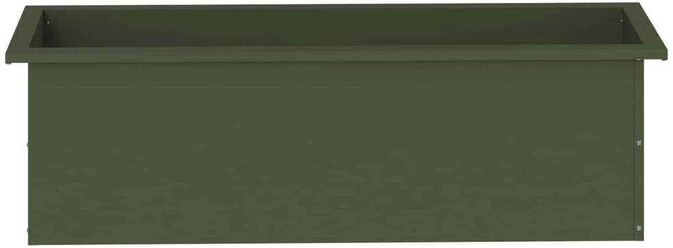 Sodo vazonas su LED 2 vnt. Alyvuogių žalia 30 x 100 x 30 cm
