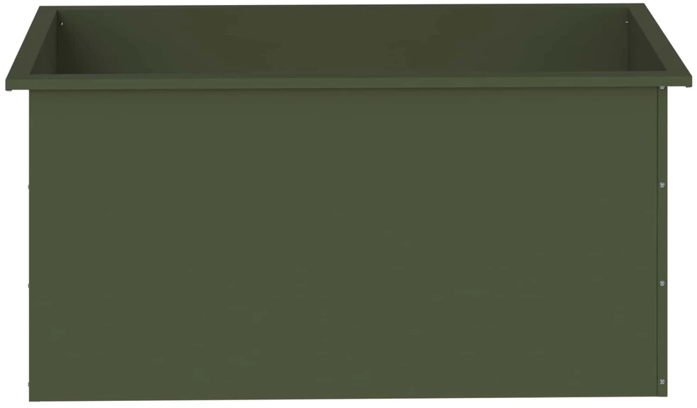 Sodo vazonas su LED 2 vnt. Alyvuogių žalia 50 x 100 x 48 cm