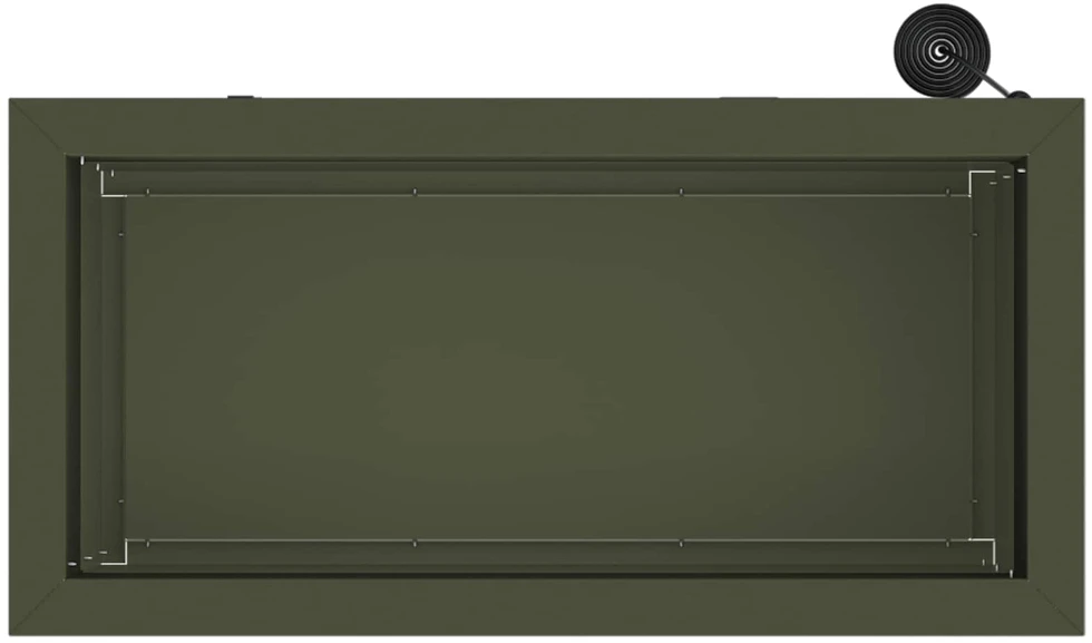 Sodo vazonas su LED 2 vnt. Alyvuogių žalia 30 x 60 x 30 cm