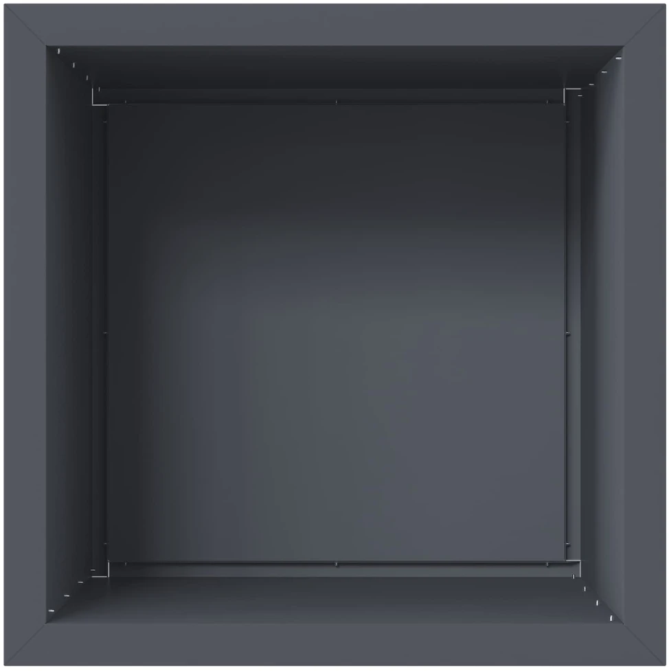 Sodo vazonas su LED 2 vnt. Antracitas 50 x 50 x 48 cm Plienas