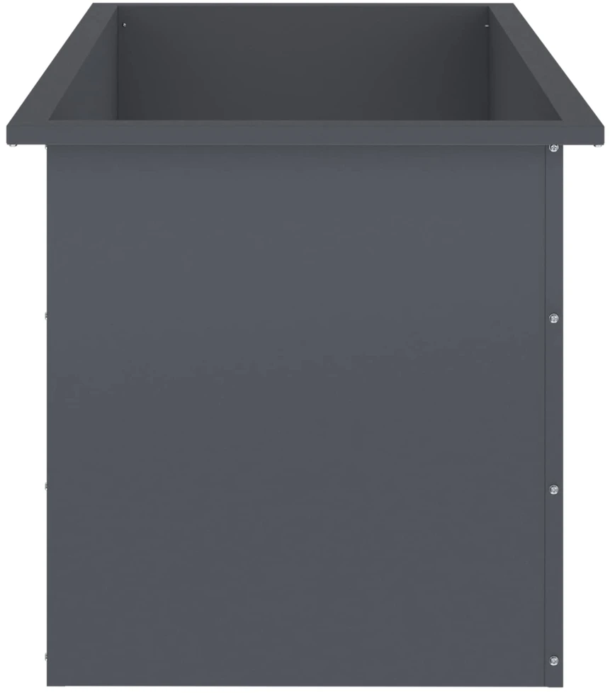 Sodo vazonas su LED 2 vnt. Antracitas 50 x 100 x 48 cm Plienas