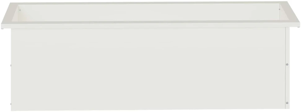Sodo vazonas su LED 2 vnt. Balta 30 x 100 x 30 cm Plienas