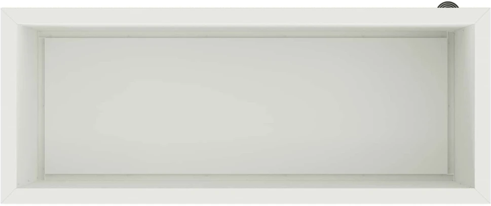 Sodo vazonas su LED 2 vnt. Balta 40 x 100 x 40 cm Plienas