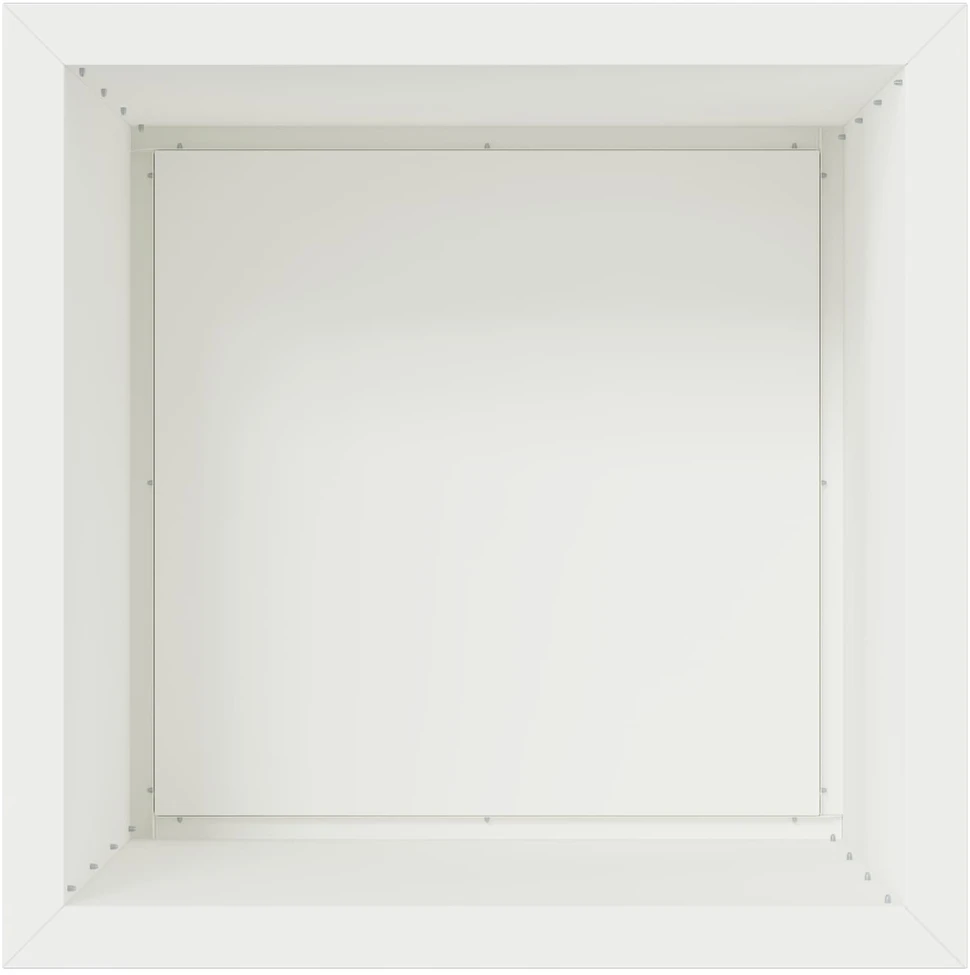 Sodo vazonas su LED 2 vnt. Balta 50 x 50 x 48 cm Plienas