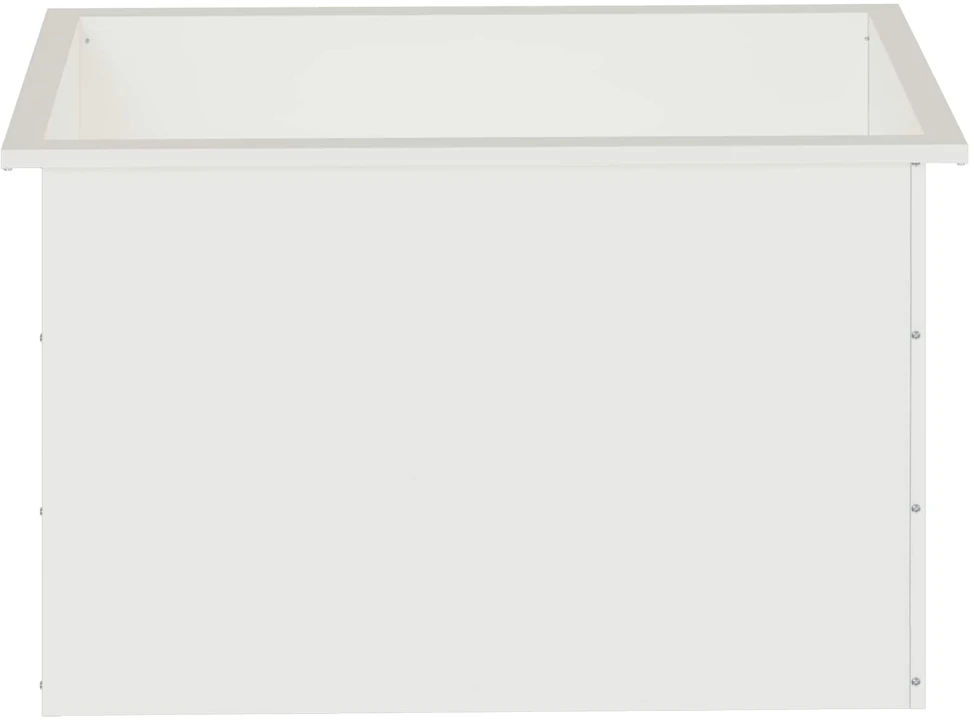 Sodo vazonas su LED 2 vnt. Balta 50 x 80 x 48 cm Plienas