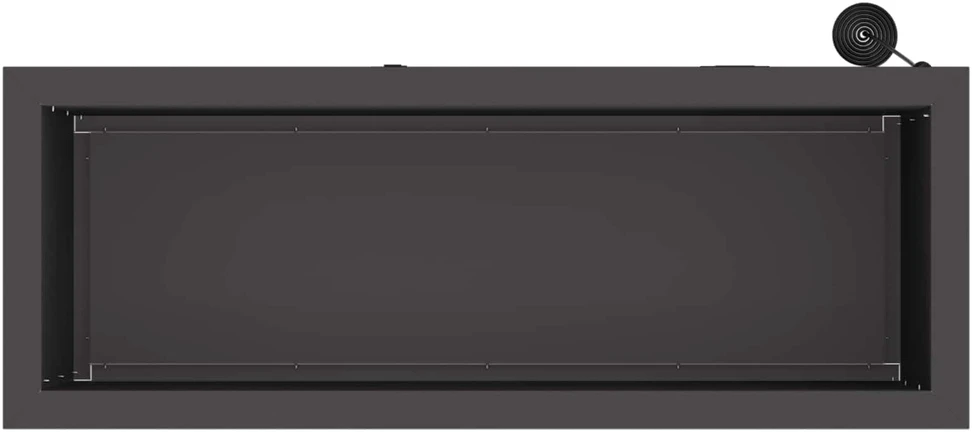 Sodo vazonas su LED 2 vnt. Juoda 30 x 80 x 30 cm Plienas