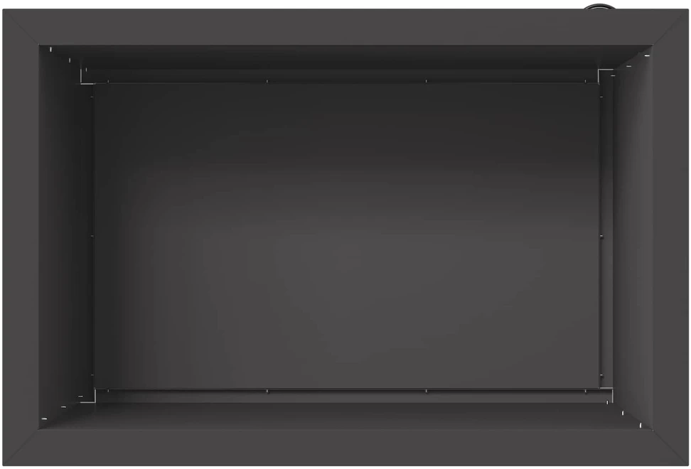Sodo vazonas su LED 2 vnt. Juoda 40 x 60 x 40 cm Plienas
