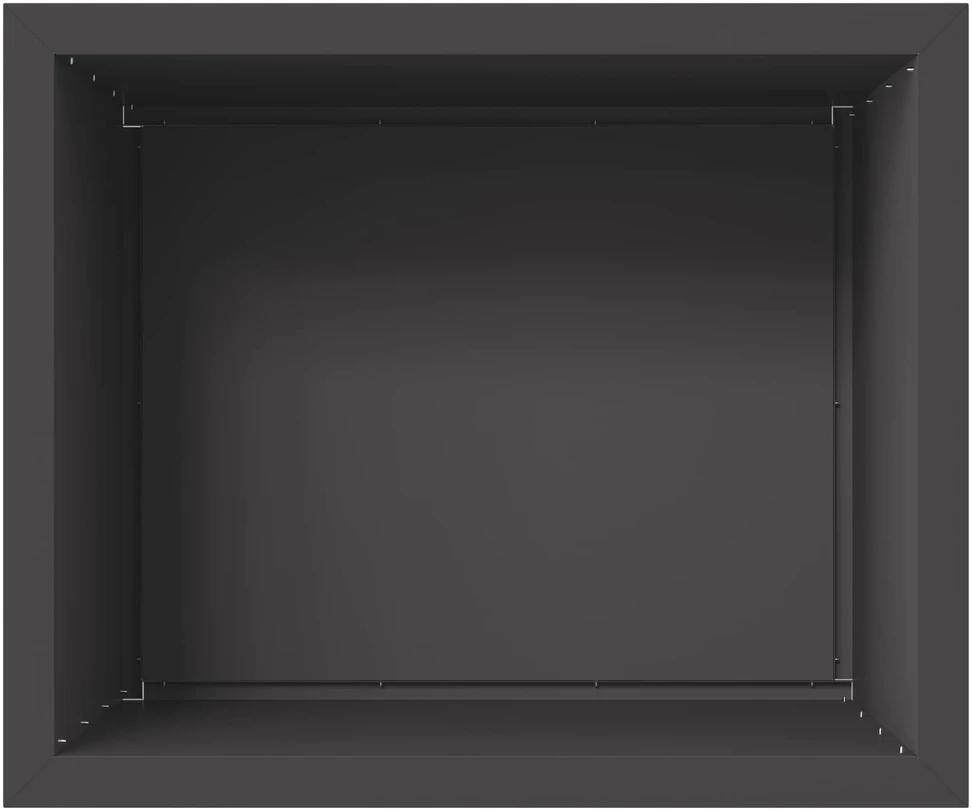 Sodo vazonas su LED 2 vnt. Juoda 50 x 60 x 48 cm Plienas