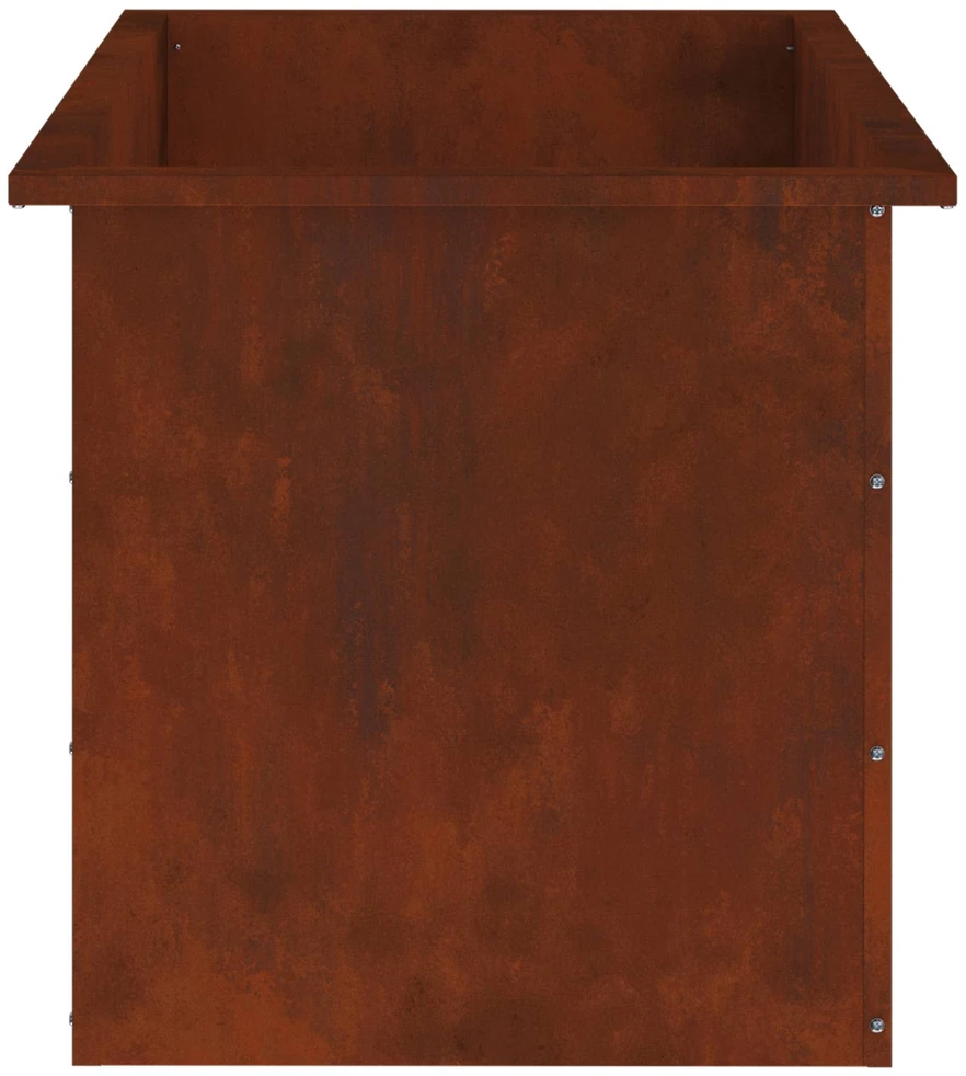 Sodo vazonas su LED 2 vnt. Rūdijanti 50 x 80 x 48 cm