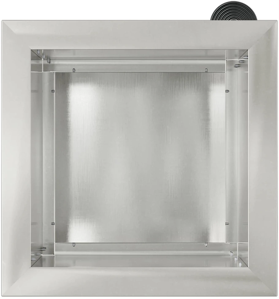 Sodo vazonas su LED 2 vnt. Sidabrinė 30 x 30 x 30 cm