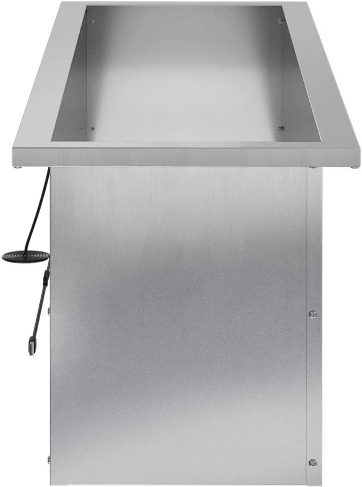 Sodo vazonas su LED 2 vnt. Sidabrinė 30 x 100 x 30 cm