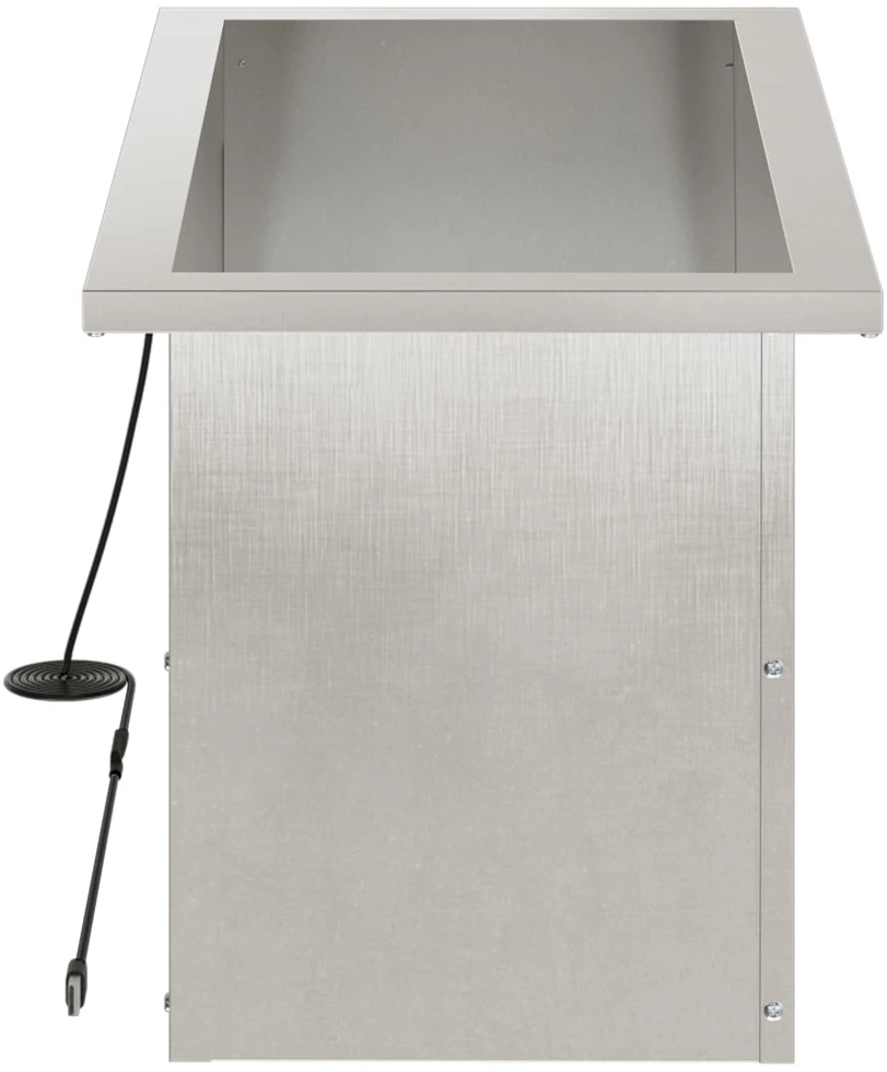 Sodo vazonas su LED 2 vnt. Sidabrinė 30 x 60 x 30 cm