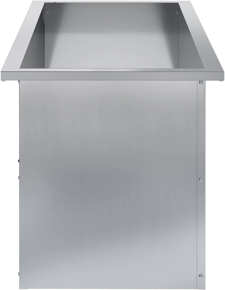Sodo vazonas su LED 2 vnt. Sidabrinė 40 x 100 x 40 cm