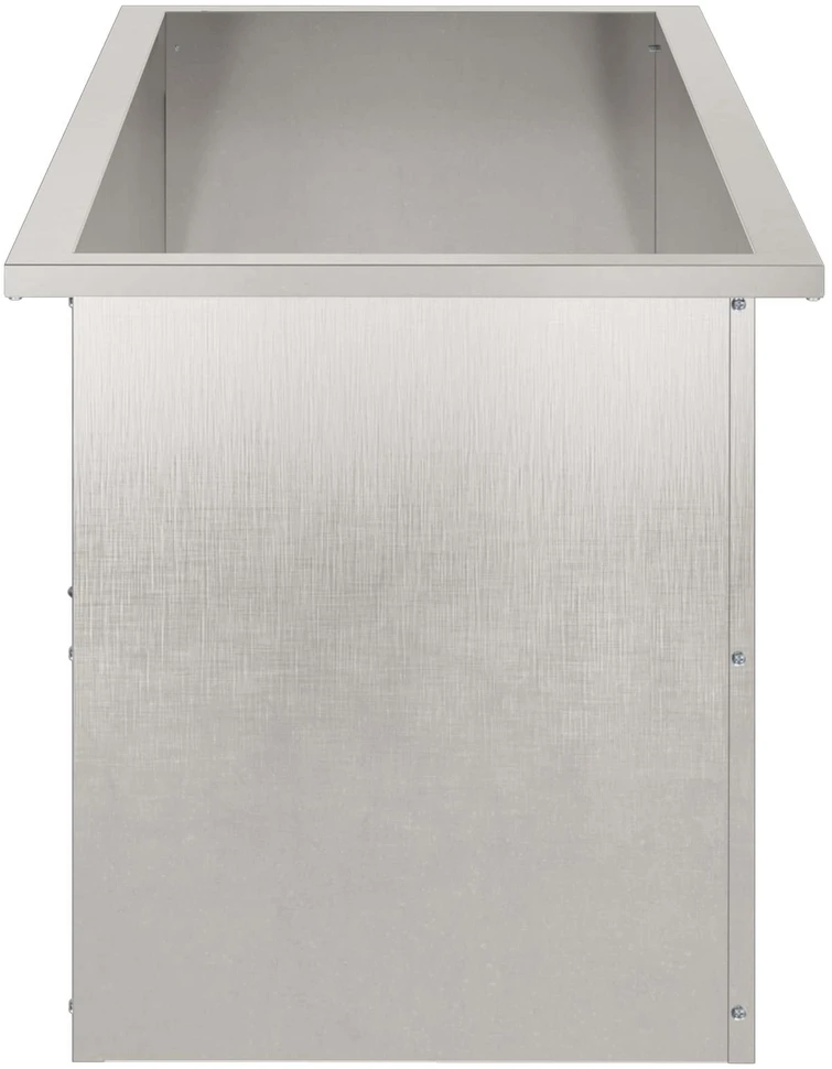 Sodo vazonas su LED 2 vnt. Sidabrinė 40 x 100 x 40 cm
