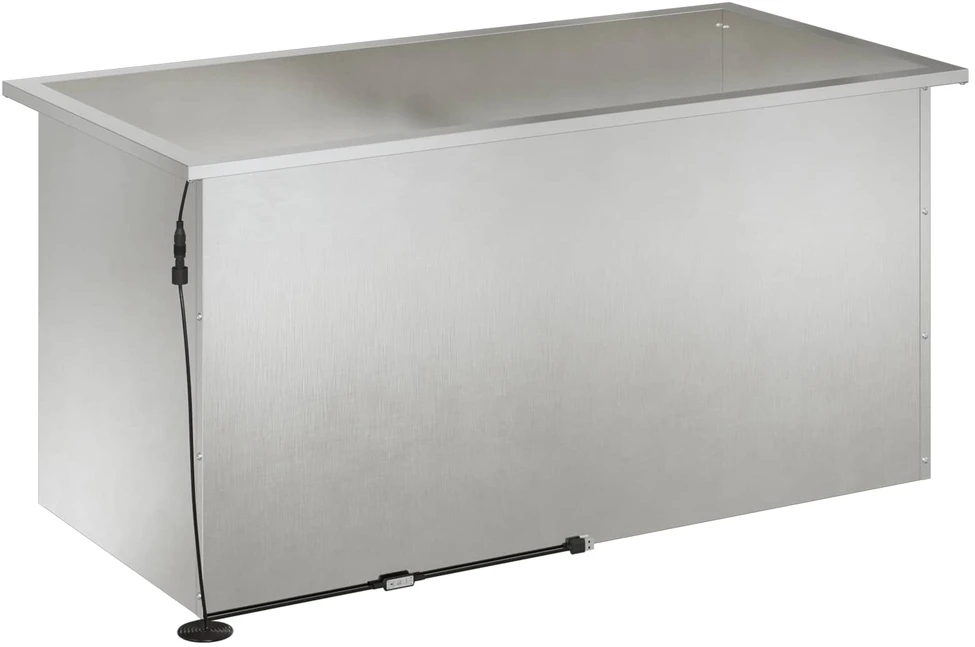 Sodo vazonas su LED 2 vnt. Sidabrinė 50 x 100 x 48 cm