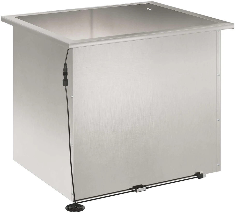 Sodo vazonas su LED 2 vnt. Sidabrinė 50 x 60 x 48 cm