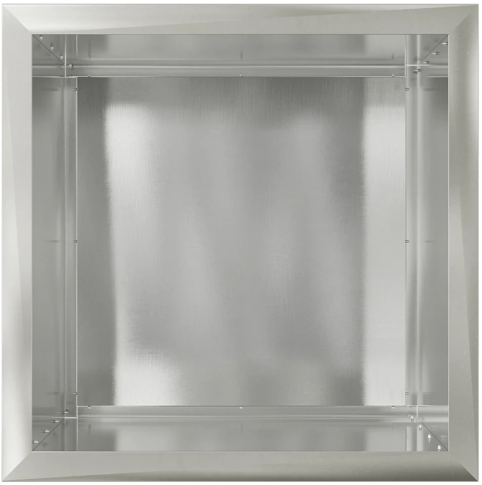Sodo vazonas su LED 2 vnt. Sidabrinė 50 x 50 x 48 cm