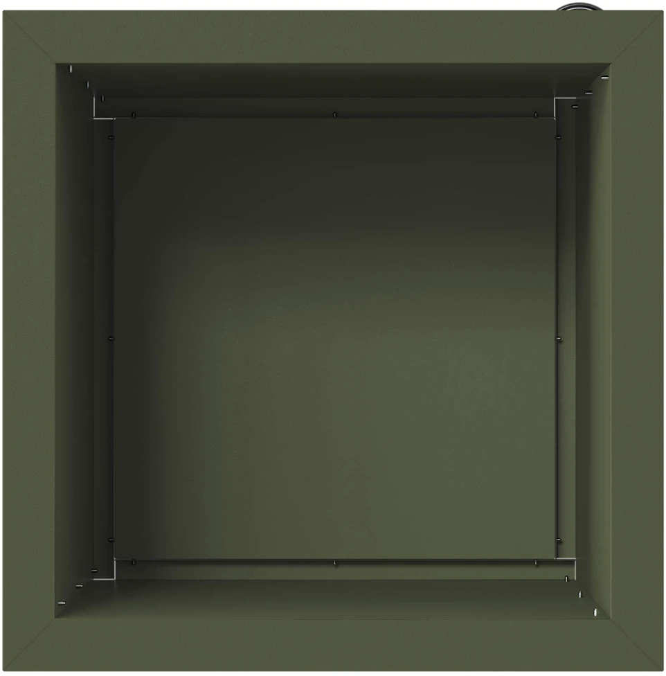 Sodo vazonas su LED Alyvuogių žalia 40 x 40 x 40 cm Plienas