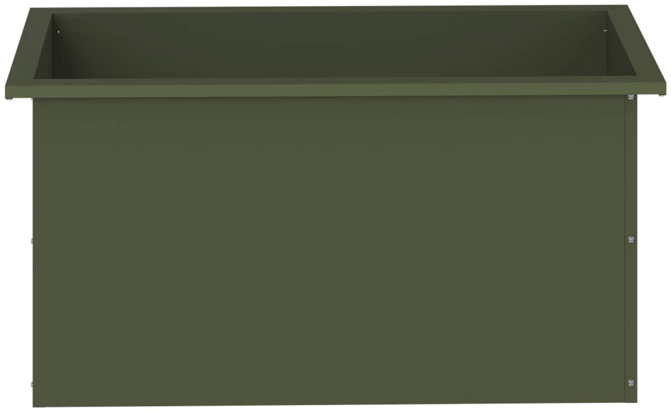 Sodo vazonas su LED Alyvuogių žalia 40 x 80 x 40 cm Plienas