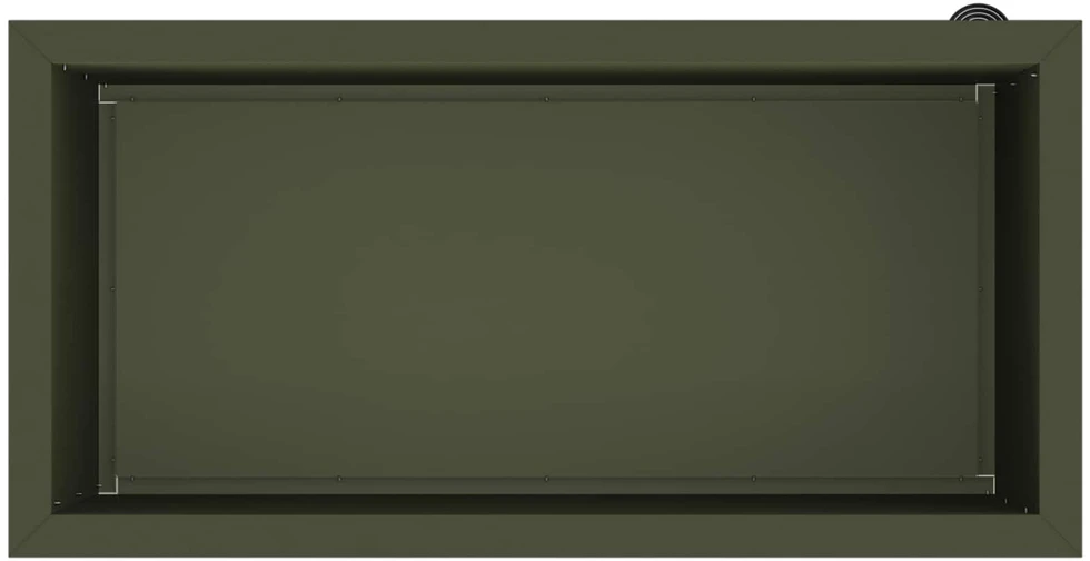 Sodo vazonas su LED Alyvuogių žalia 40 x 80 x 40 cm Plienas