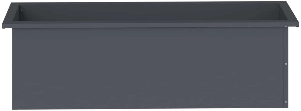 Sodo vazonas su LED Antracitas 30 x 100 x 30 cm Plienas