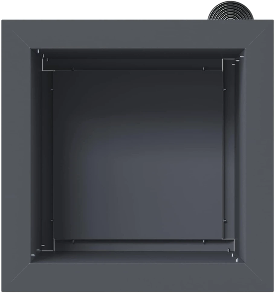 Sodo vazonas su LED Antracitas 30 x 30 x 30 cm Plienas