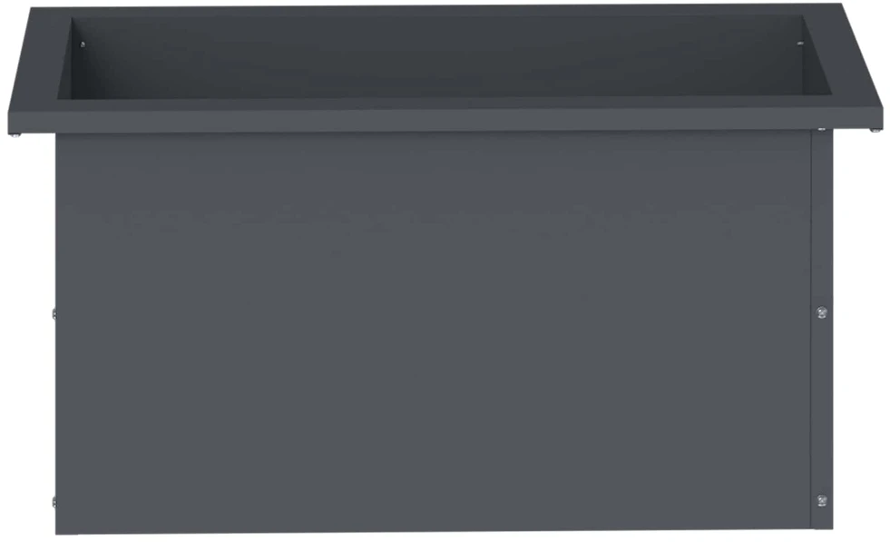 Sodo vazonas su LED Antracitas 30 x 60 x 30 cm Plienas