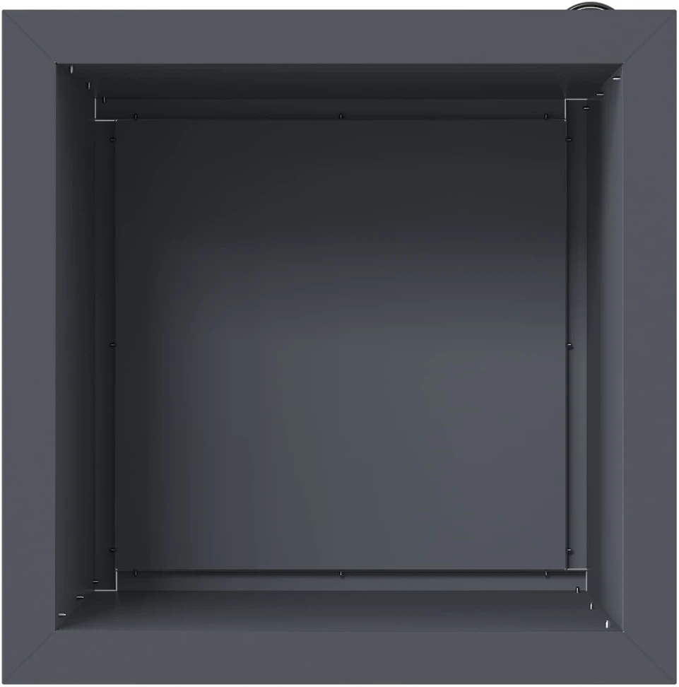 Sodo vazonas su LED Antracitas 40 x 40 x 40 cm Plienas