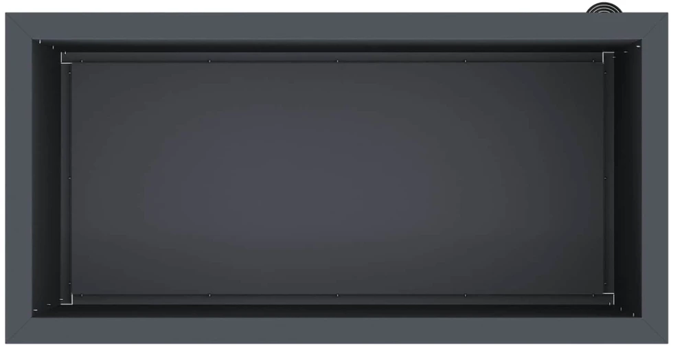 Sodo vazonas su LED Antracitas 40 x 80 x 40 cm Plienas
