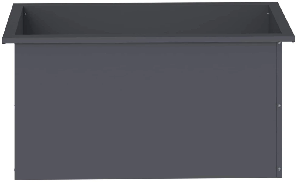Sodo vazonas su LED Antracitas 40 x 80 x 40 cm Plienas