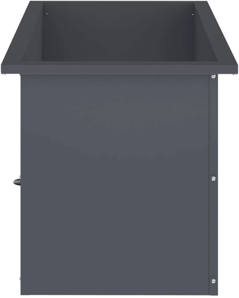 Sodo vazonas su LED Antracitas 40 x 80 x 40 cm Plienas