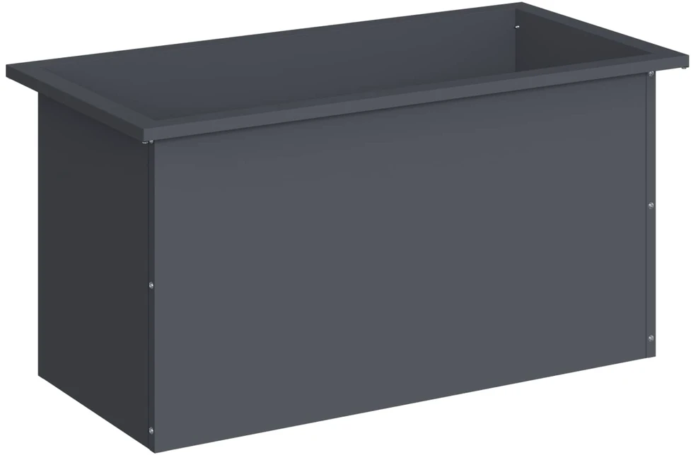 Sodo vazonas su LED Antracitas 40 x 80 x 40 cm Plienas