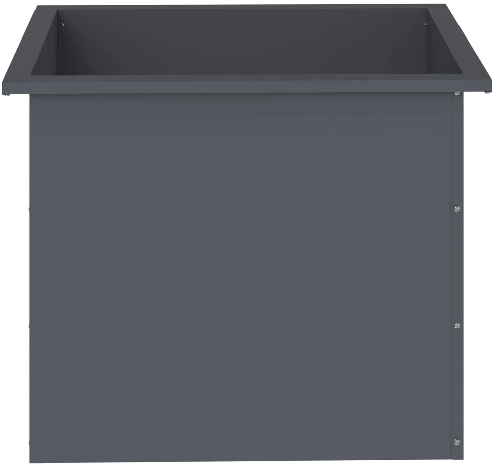 Sodo vazonas su LED Antracitas 50 x 60 x 48 cm Plienas