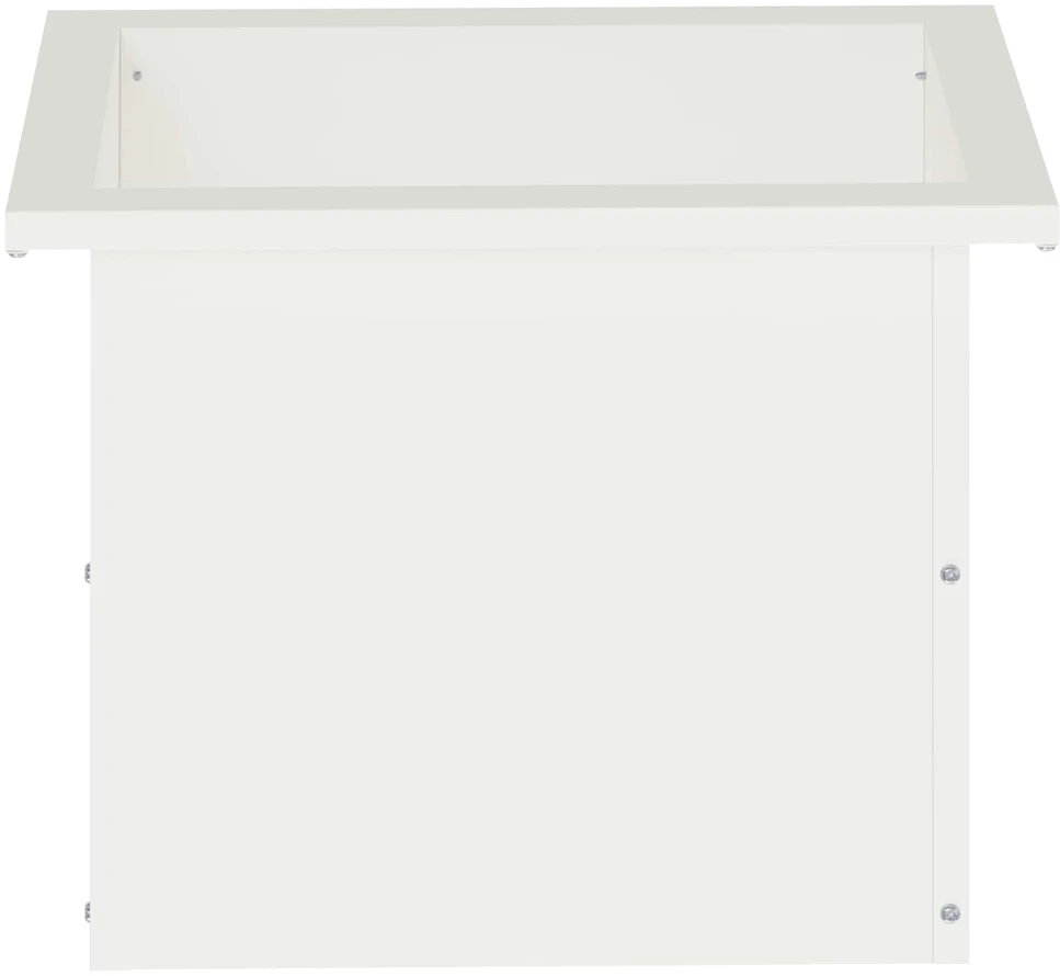 Sodo vazonas su LED Balta 30 x 40 x 30 cm Plienas