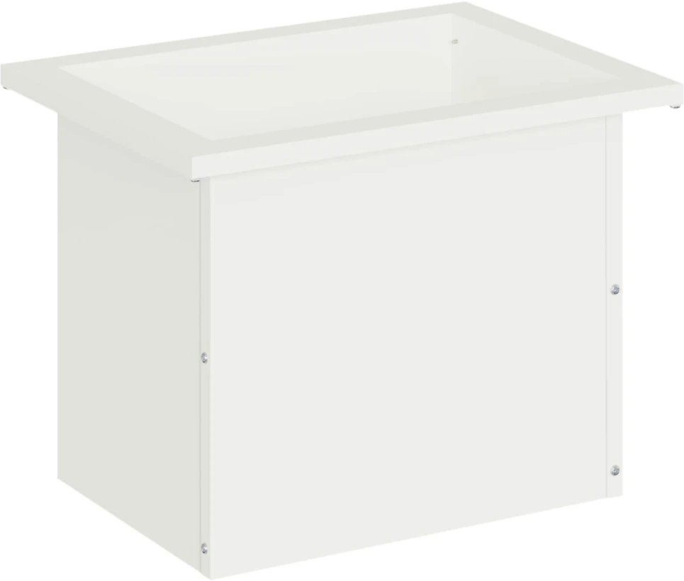 Sodo vazonas su LED Balta 30 x 40 x 30 cm Plienas